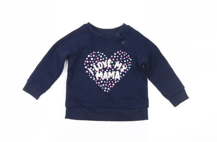 Primark Girls Blue   Pullover Casual Size 6-9 Months