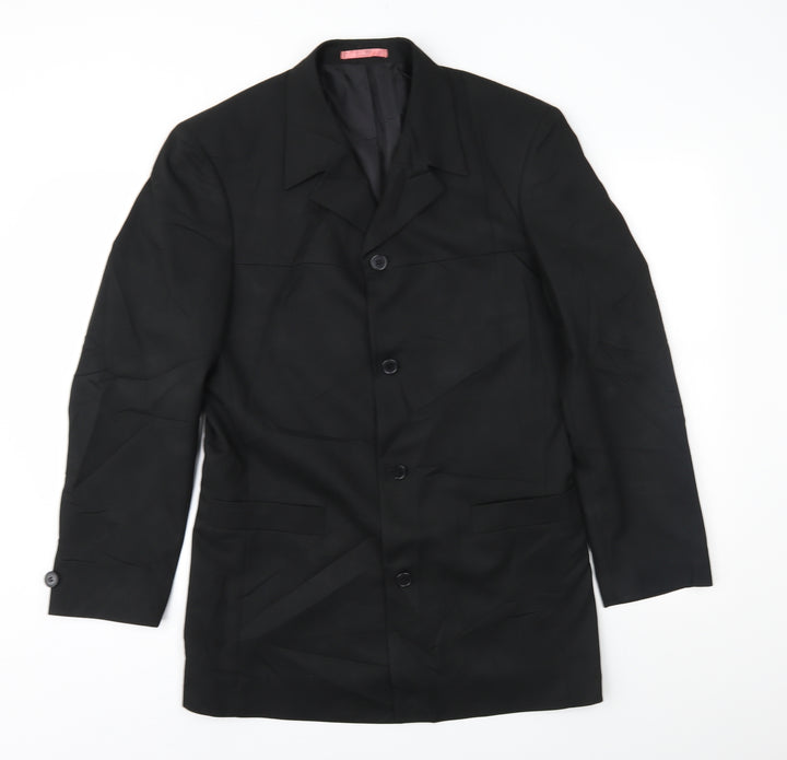 Taylor & Wright Mens Black Jacket Suit Jacket Size 38