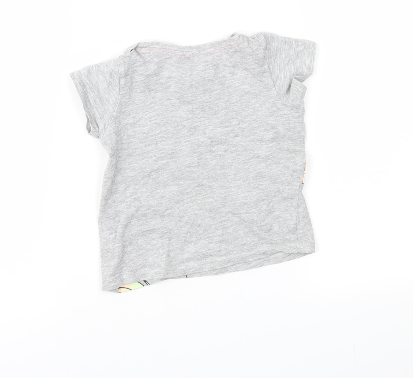 Pep&Co Girls Grey   Basic T-Shirt Size 9-12 Months