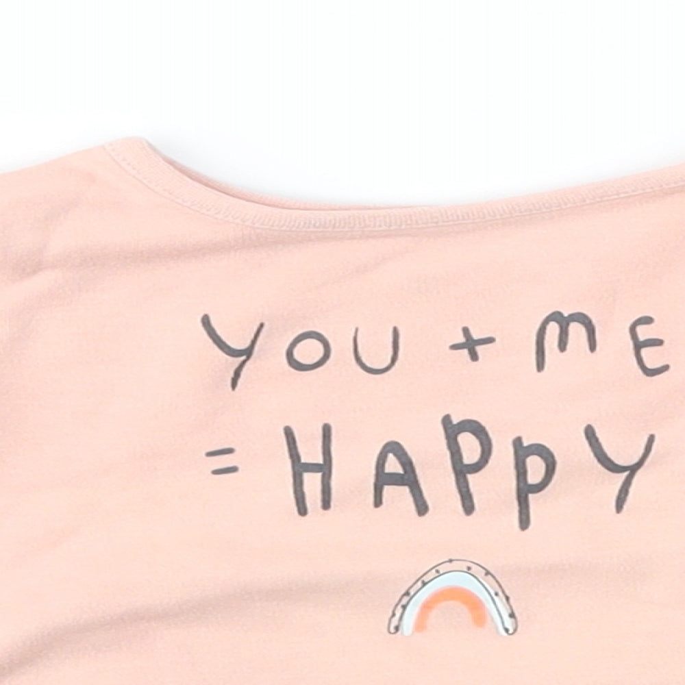 George Girls Pink   Basic T-Shirt Size 6-9 Months