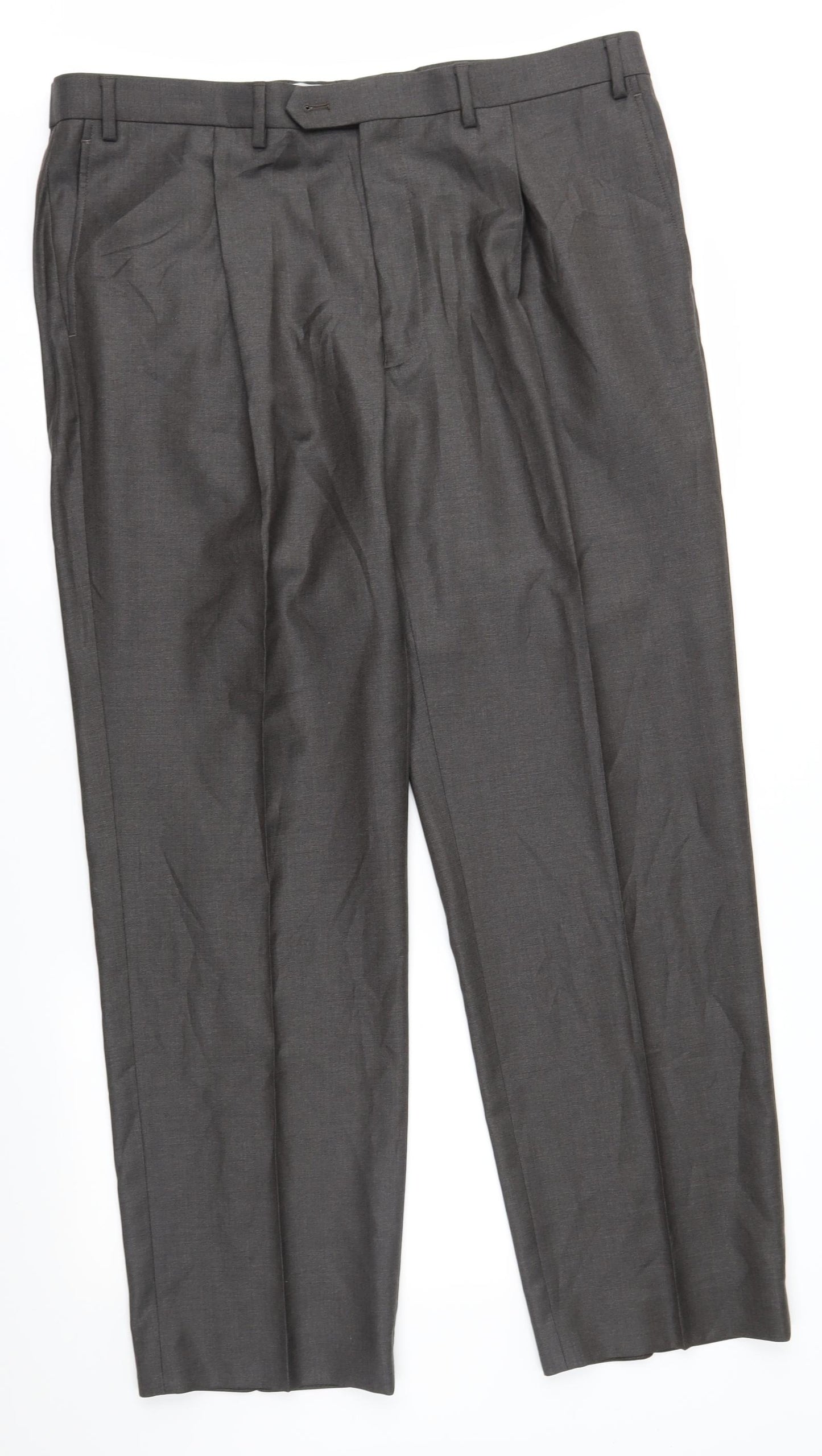 Marks and Spencer Mens Grey   Trousers  Size 40 in L31 in