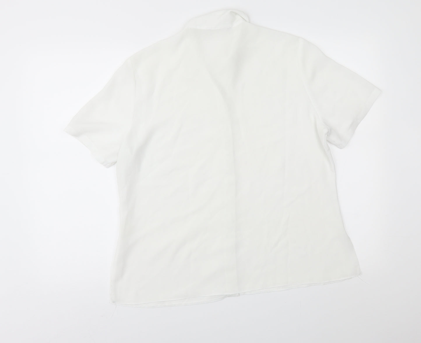 Preworn Womens White   Basic Button-Up Size 16