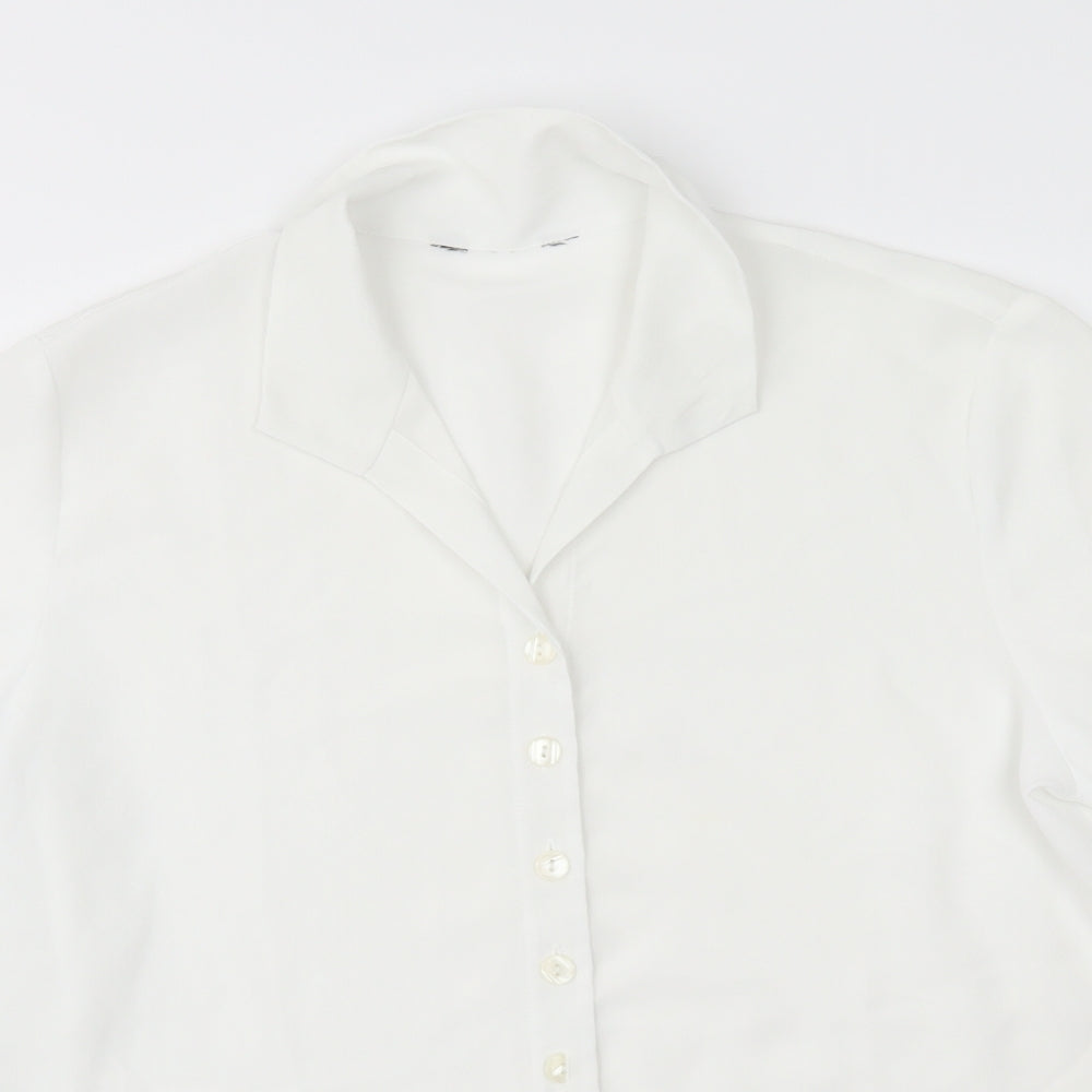 Preworn Womens White   Basic Button-Up Size 16