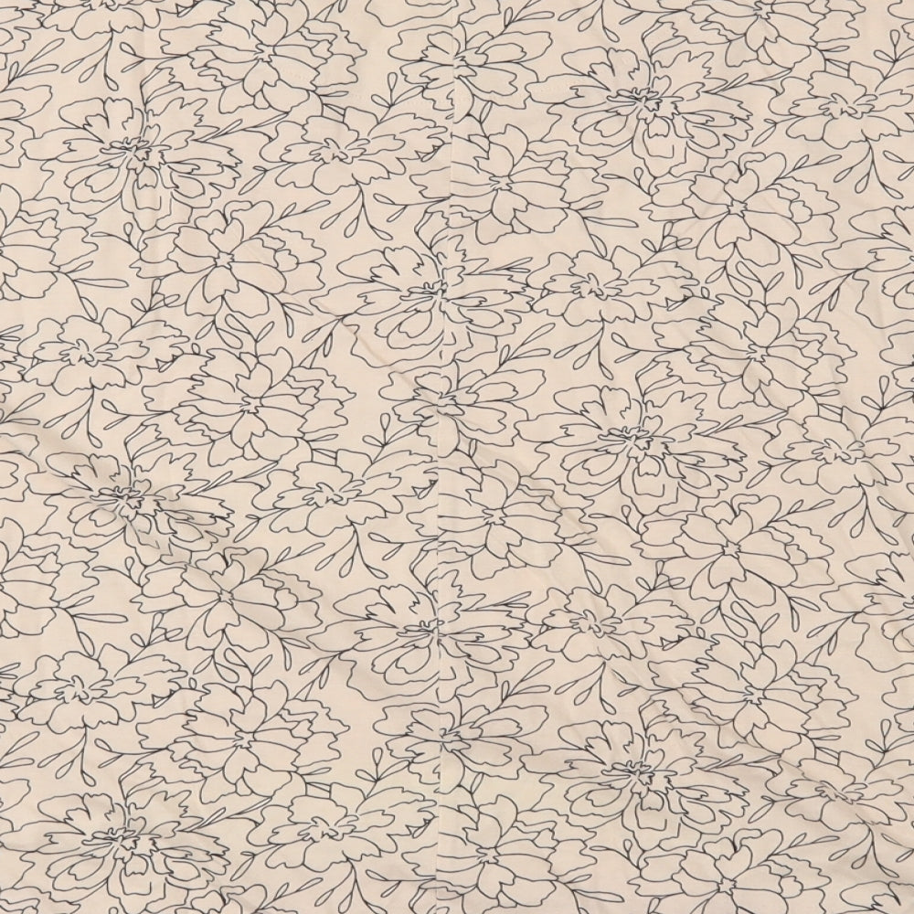 Marks and Spencer Womens Pink Geometric  Basic T-Shirt Size 16