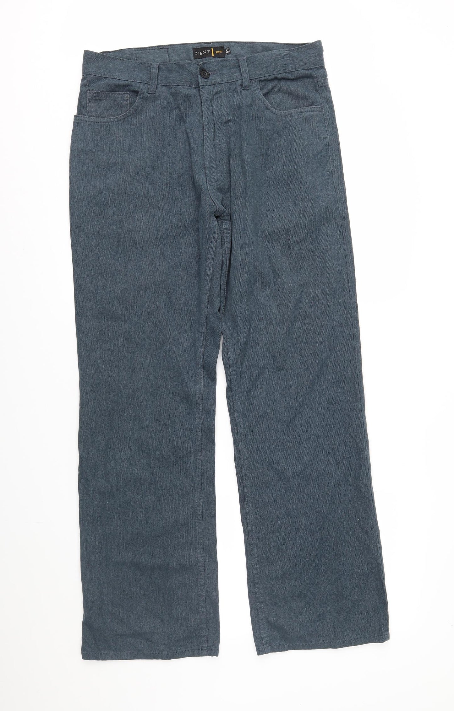 NEXT Mens Blue  Denim Bootcut Jeans Size 34 L32 in