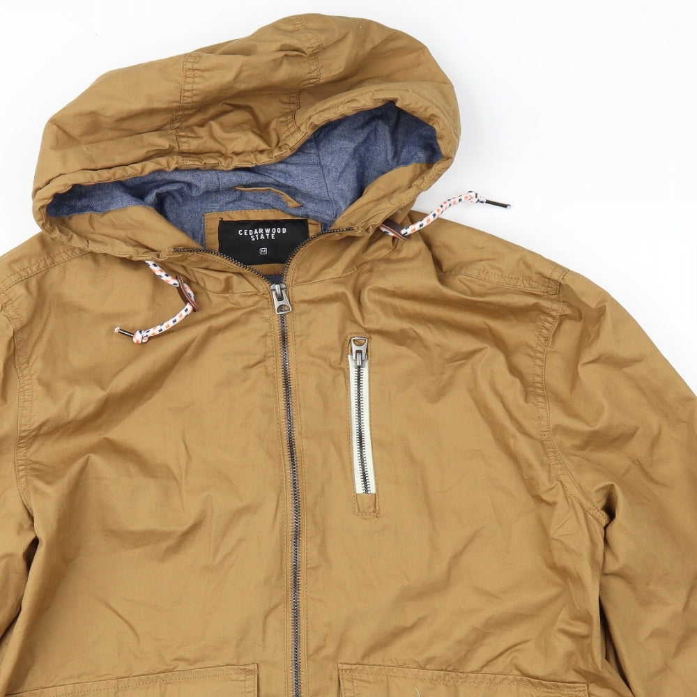 Cedar Wood State Mens Brown   Anorak Jacket Size M