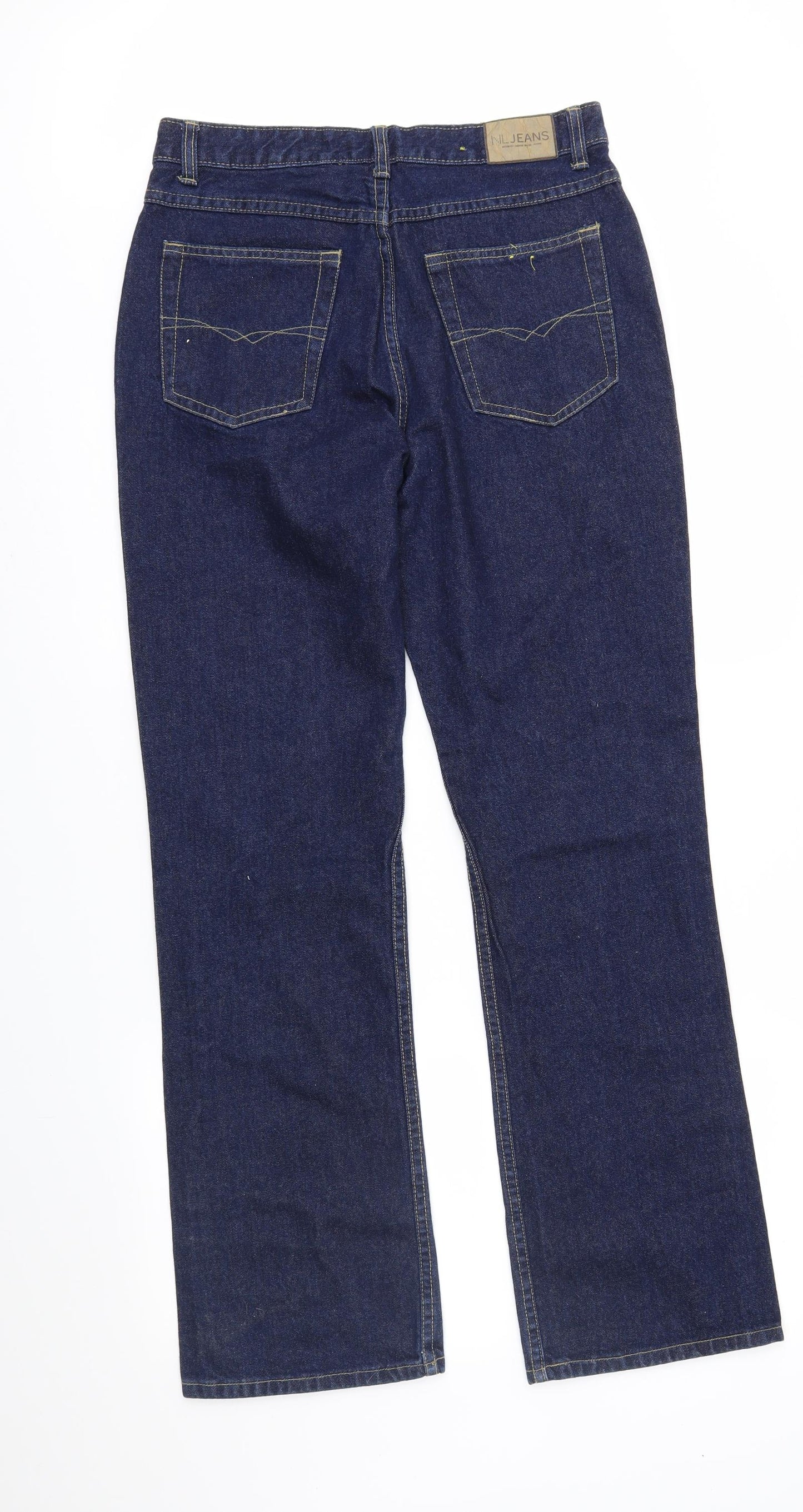NL Jeans Womens Blue  Denim Straight Jeans Size 12 L31 in