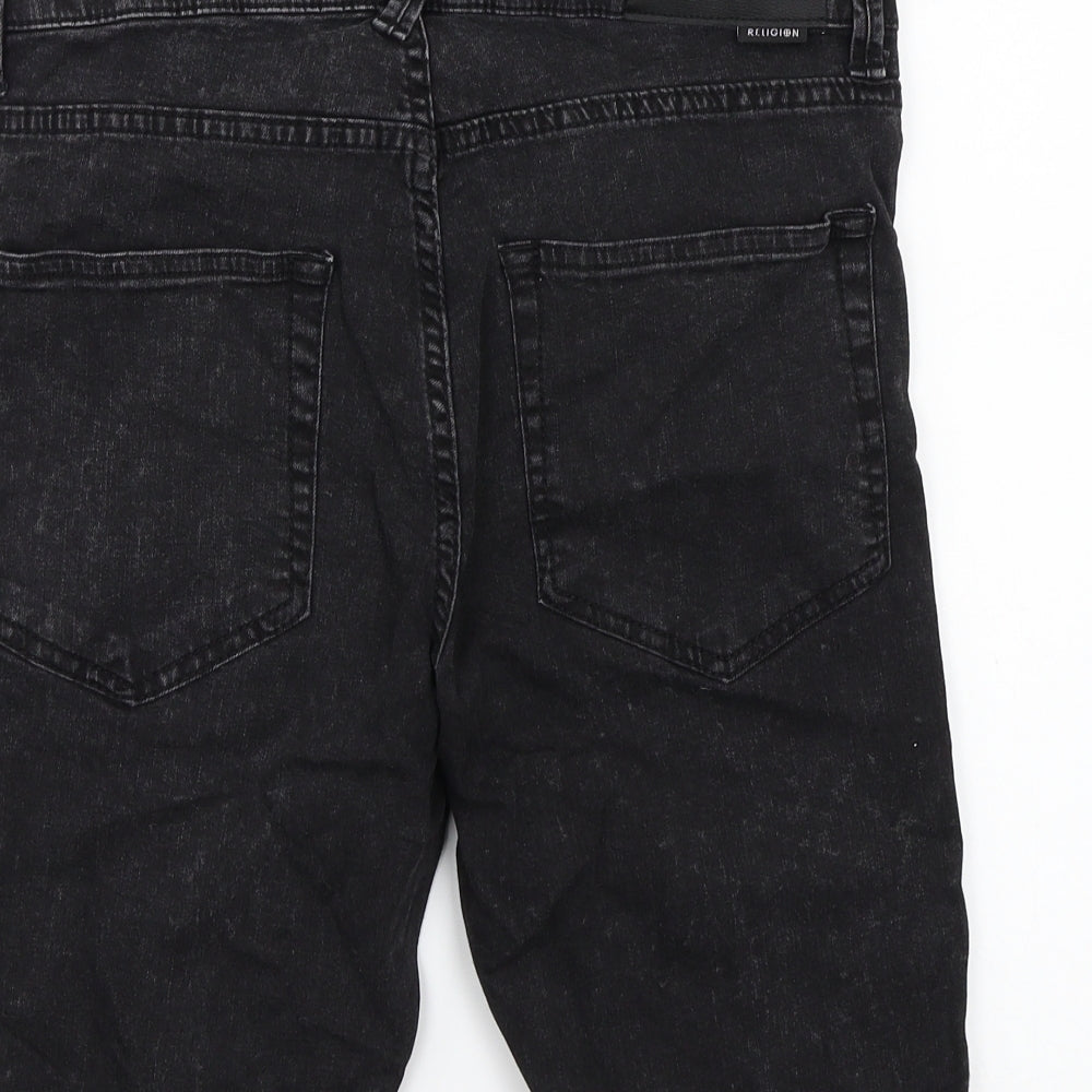 Religion Mens Black   Chino Shorts Size 32