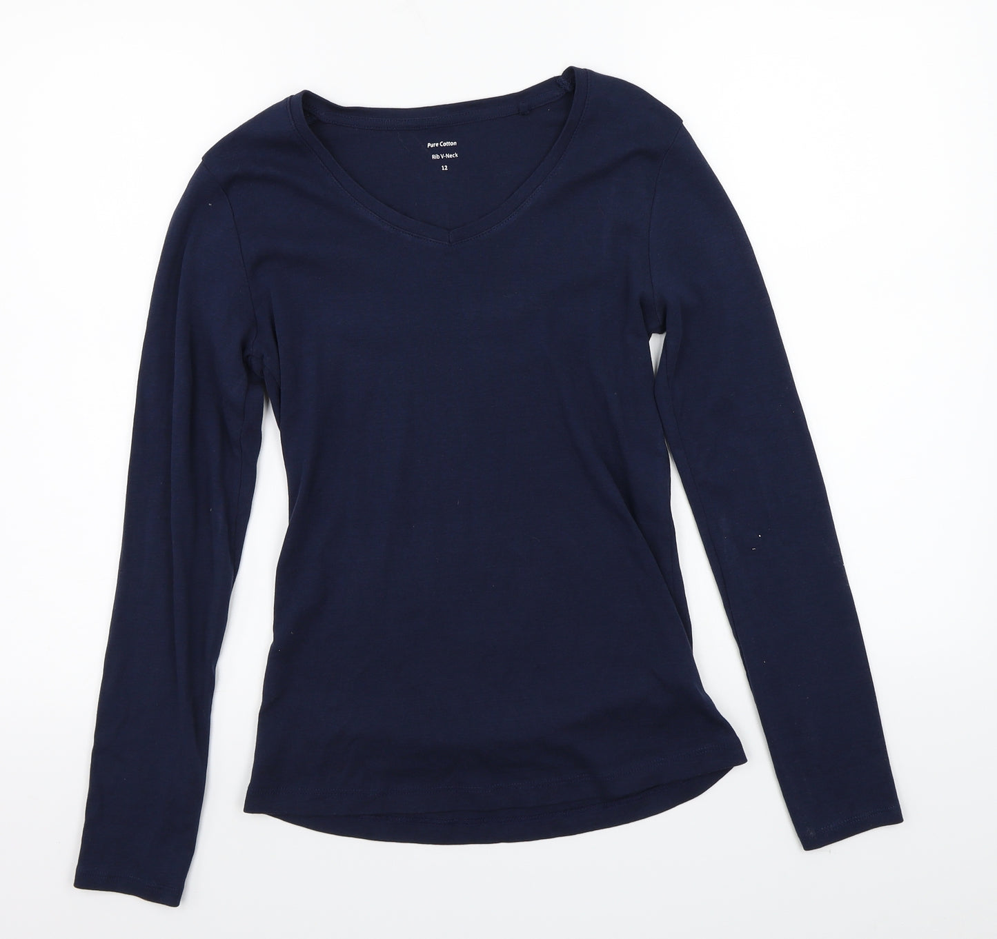 Preworn Womens Blue   Basic T-Shirt Size 12