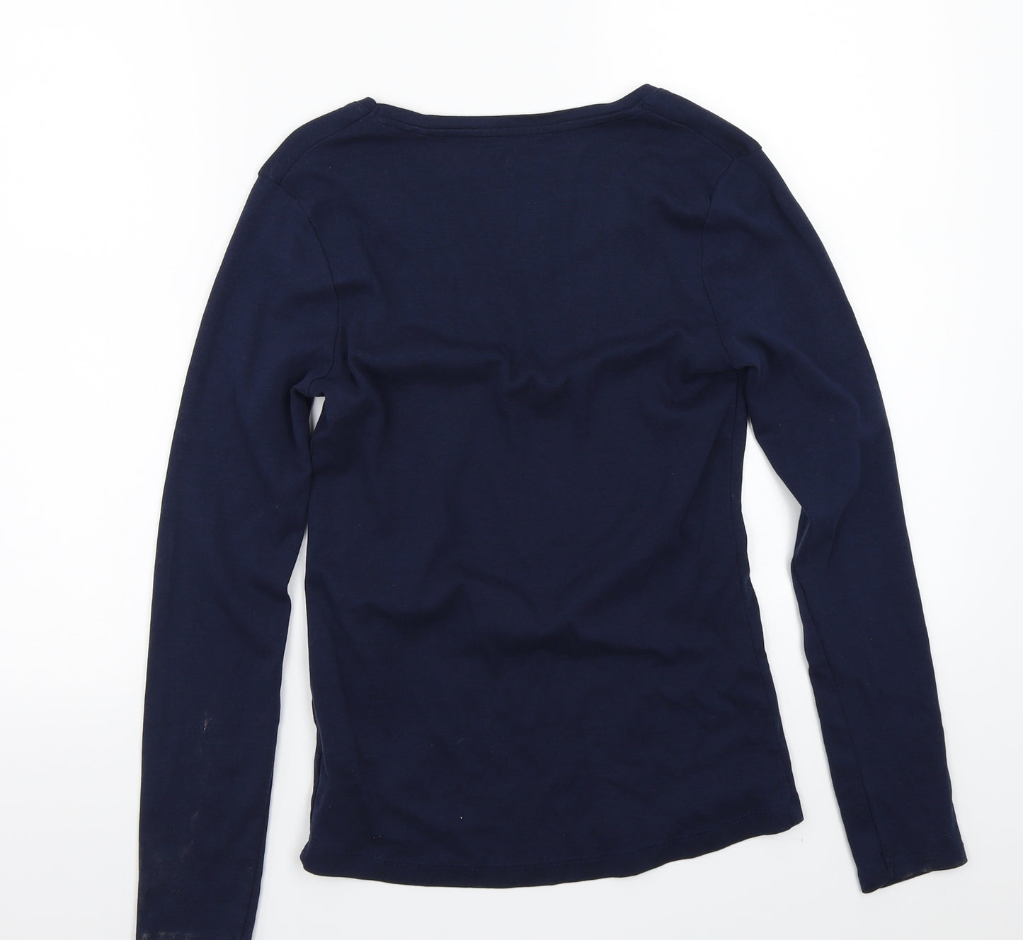 Preworn Womens Blue   Basic T-Shirt Size 12