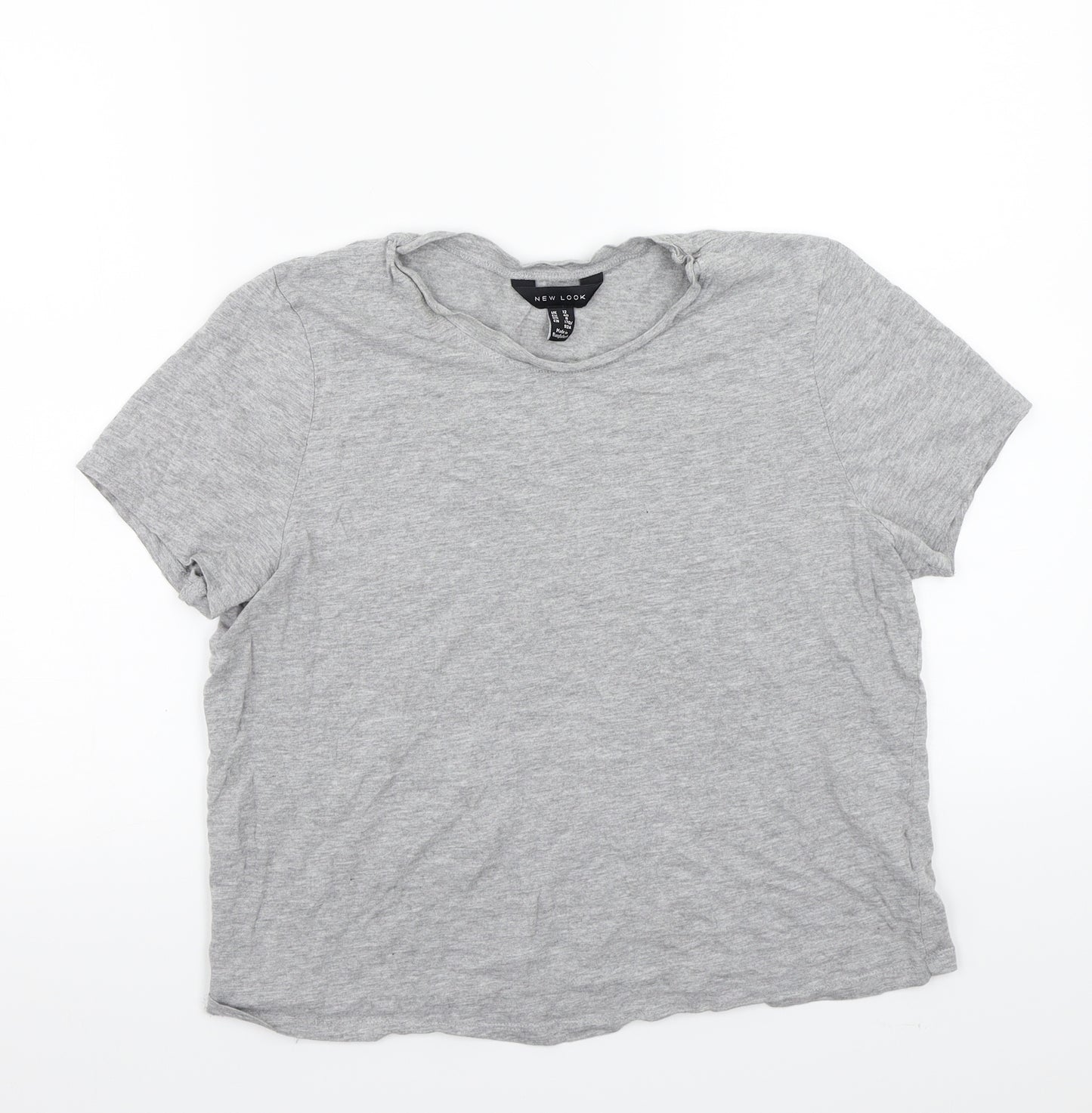 Newlook Womens Grey   Basic T-Shirt Size 12