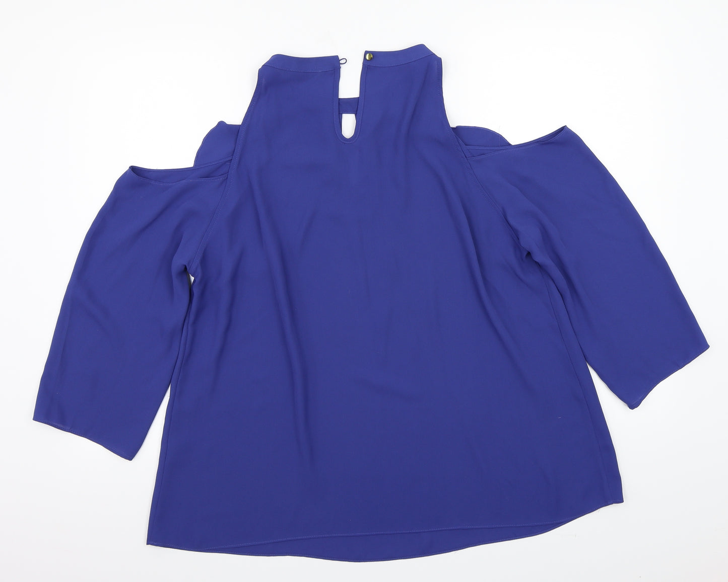 Soon Womens Blue   Basic Blouse Size 18