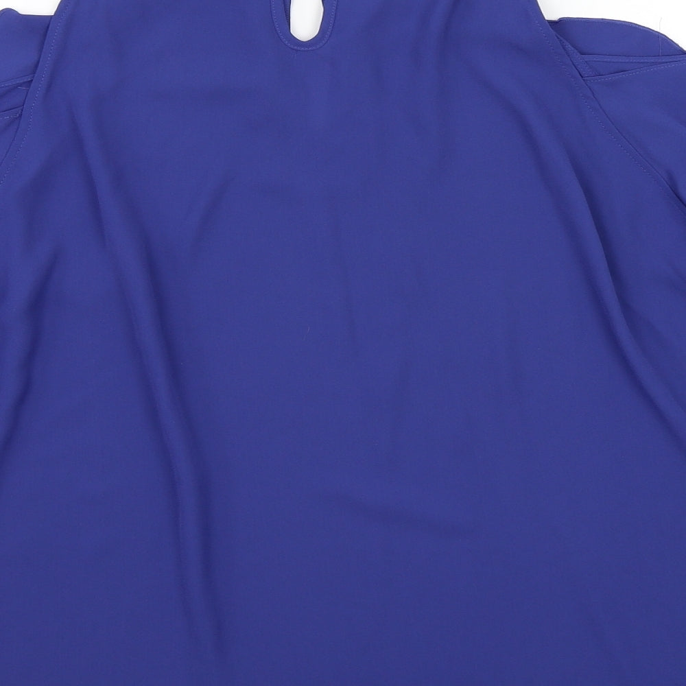Soon Womens Blue   Basic Blouse Size 18