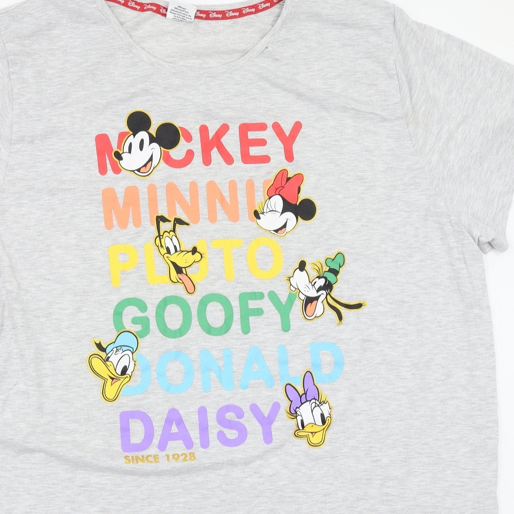 Disney Womens Grey   Basic T-Shirt Size 24