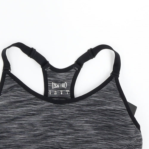 USA Pro Womens Grey   Basic T-Shirt Size 12