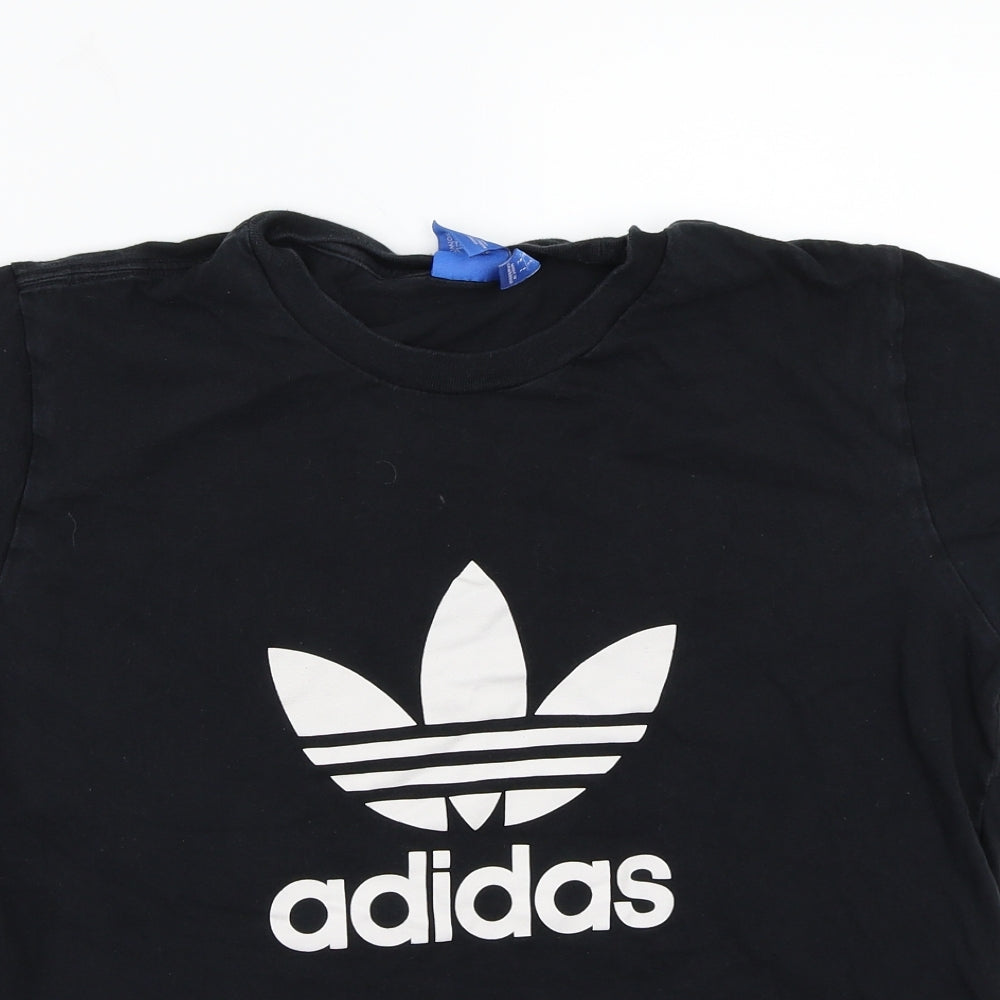 adidas Womens Black   Basic T-Shirt Size L