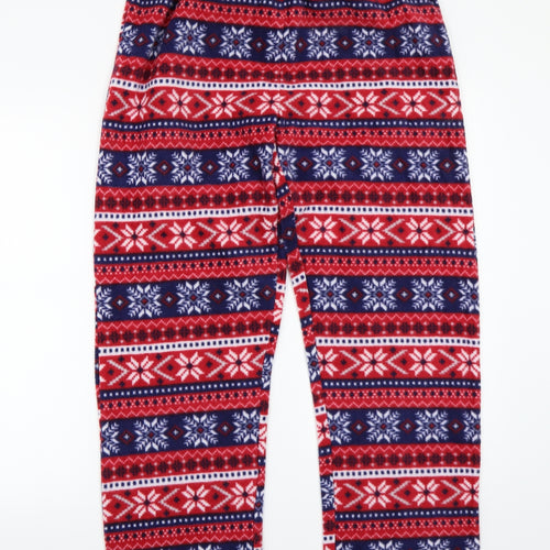 Preworn Womens Red Check  Sweatpants Trousers Size L L28 in