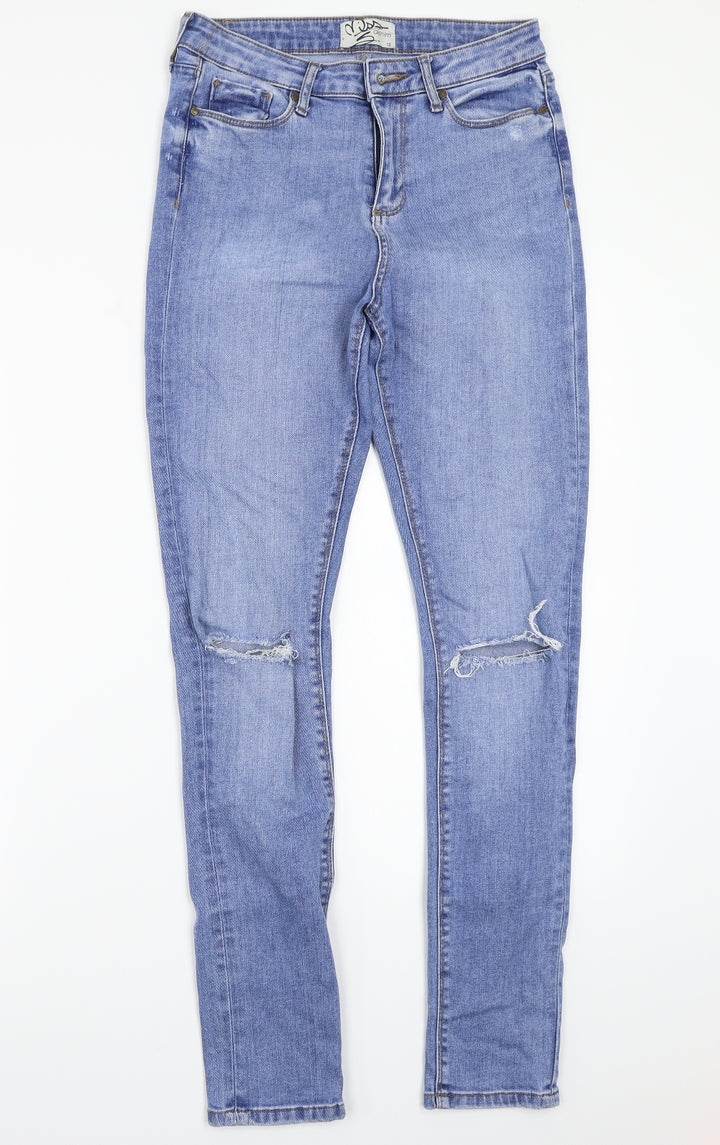Miss denim Womens Blue   Straight Jeans Size 12 L28 in