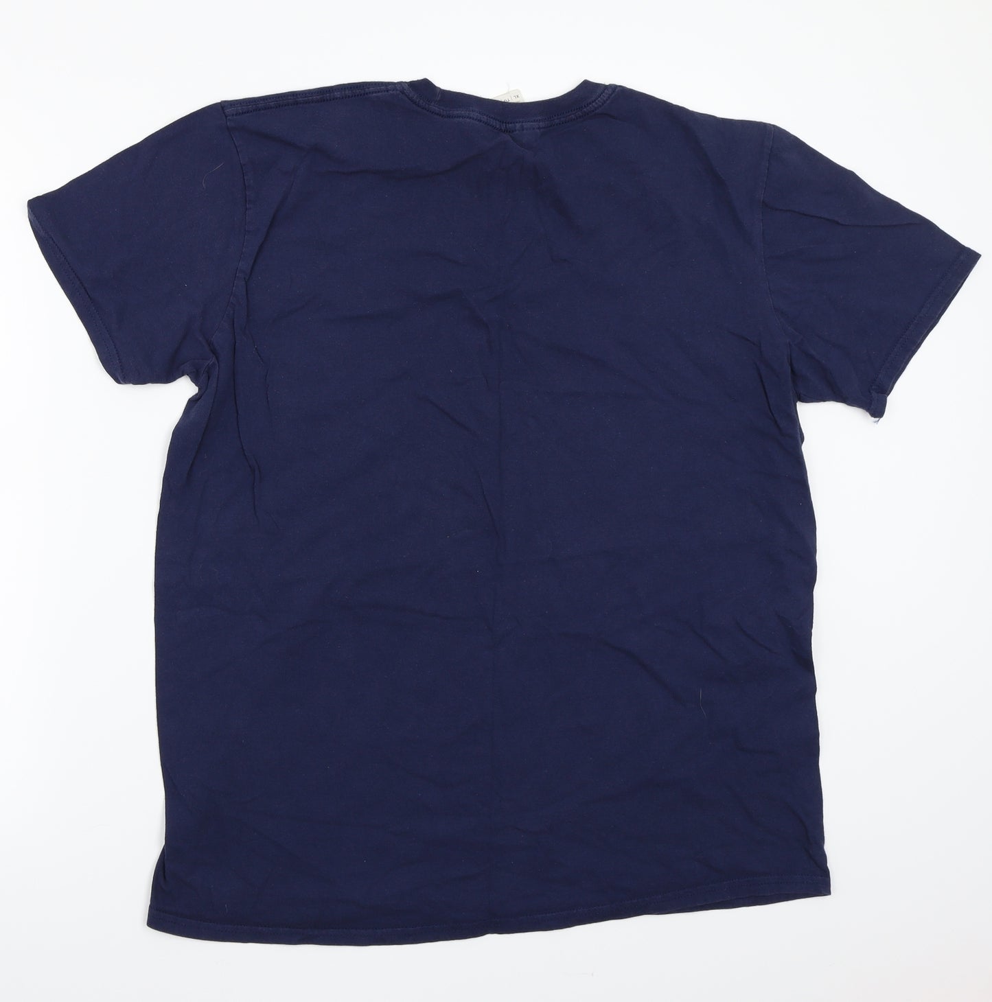 Gildan Mens Blue    T-Shirt Size XL