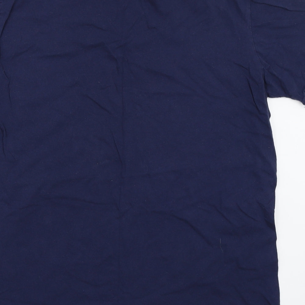 Gildan Mens Blue    T-Shirt Size XL