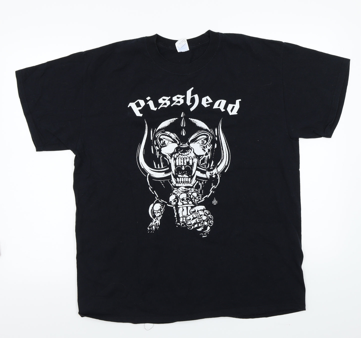 Gildan Mens Black    T-Shirt Size L