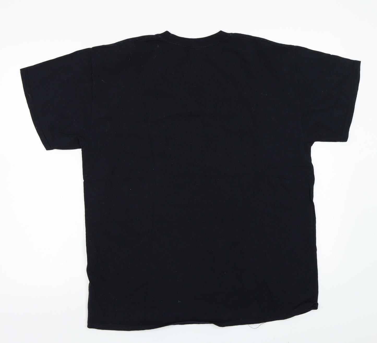 Gildan Mens Black    T-Shirt Size L