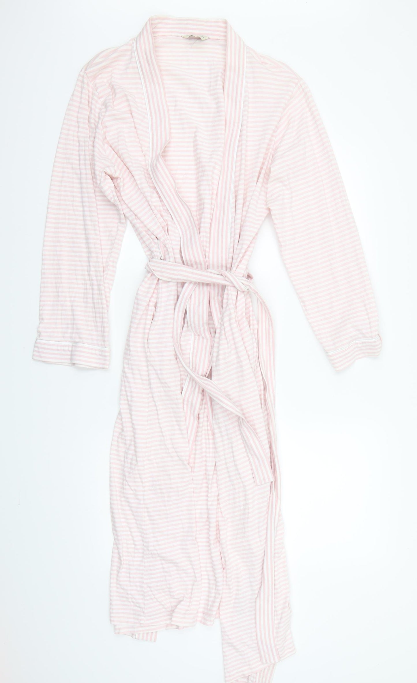 Marks and Spencer Womens Pink Striped  Babydoll Gown Size 10