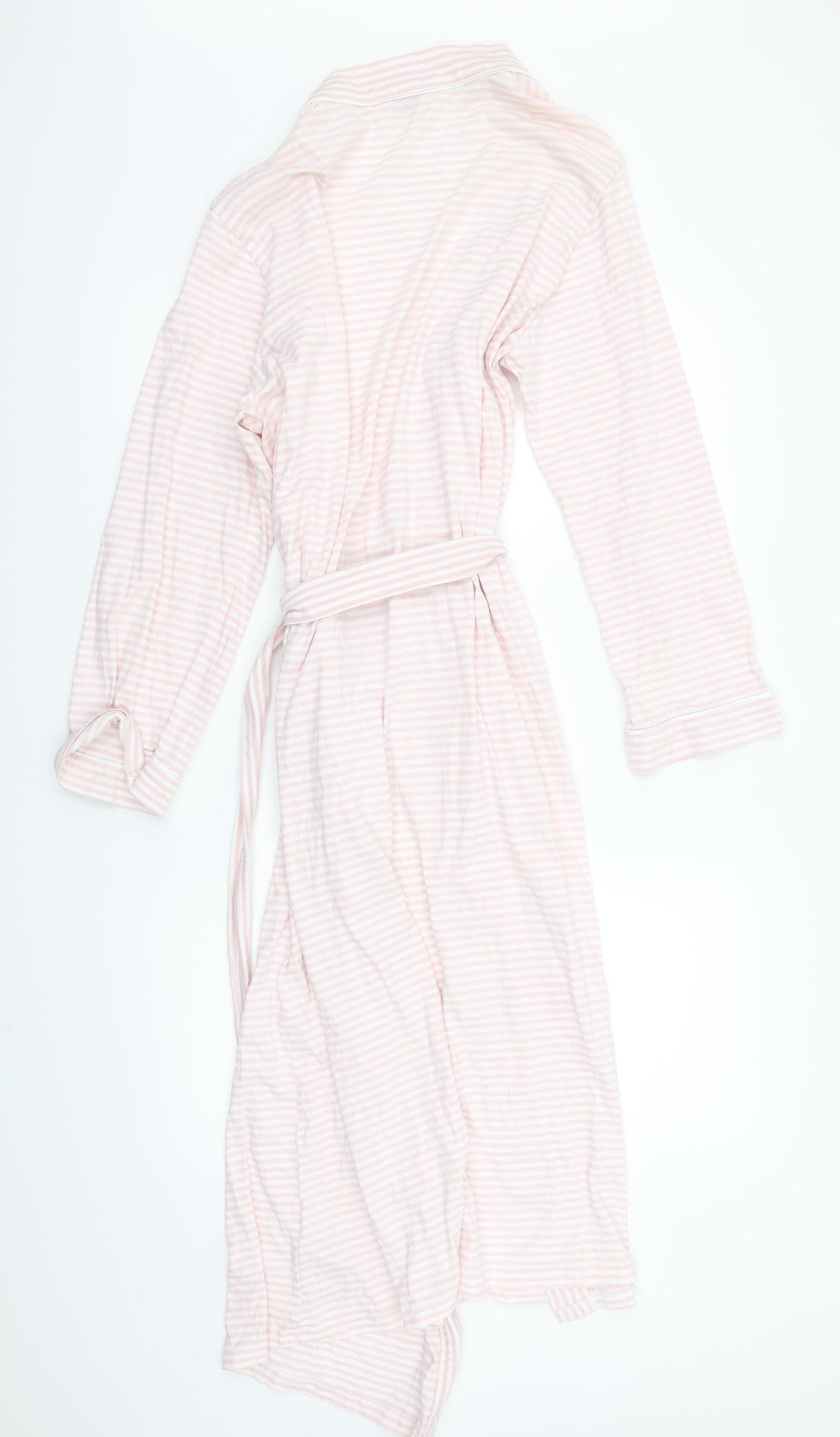 Marks and Spencer Womens Pink Striped  Babydoll Gown Size 10