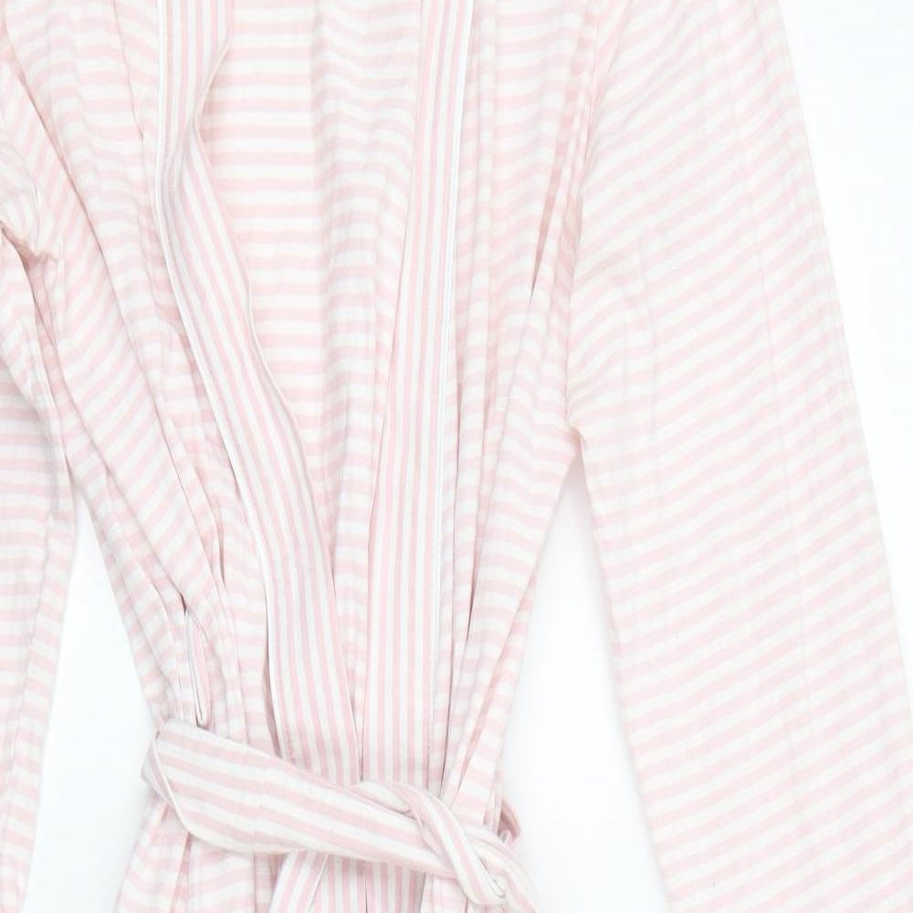 Marks and Spencer Womens Pink Striped  Babydoll Gown Size 10