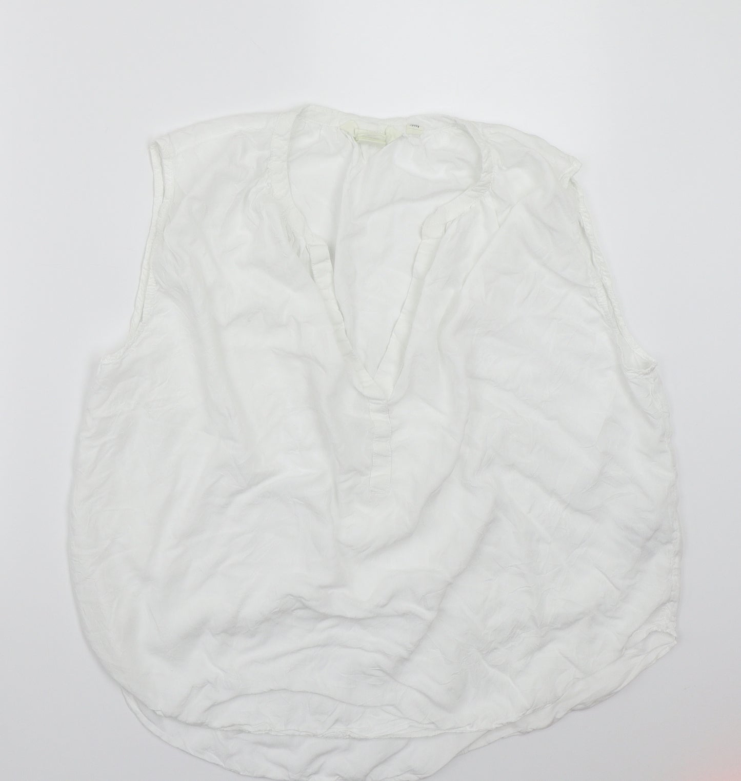 H&M Womens White   Basic T-Shirt Size 12
