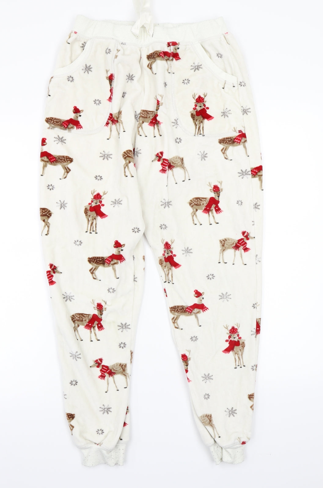 TU Womens White   Kimono Pyjama Pants Size M