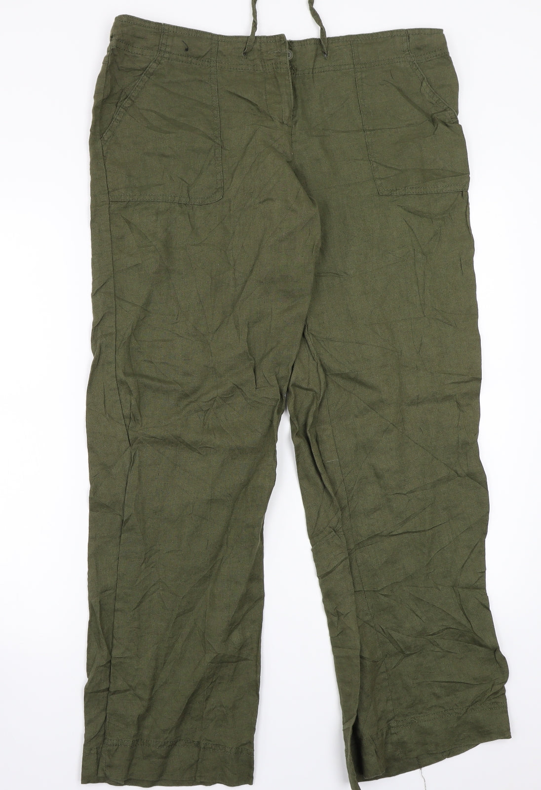 Primark Womens Green   Trousers  Size 12 L28 in