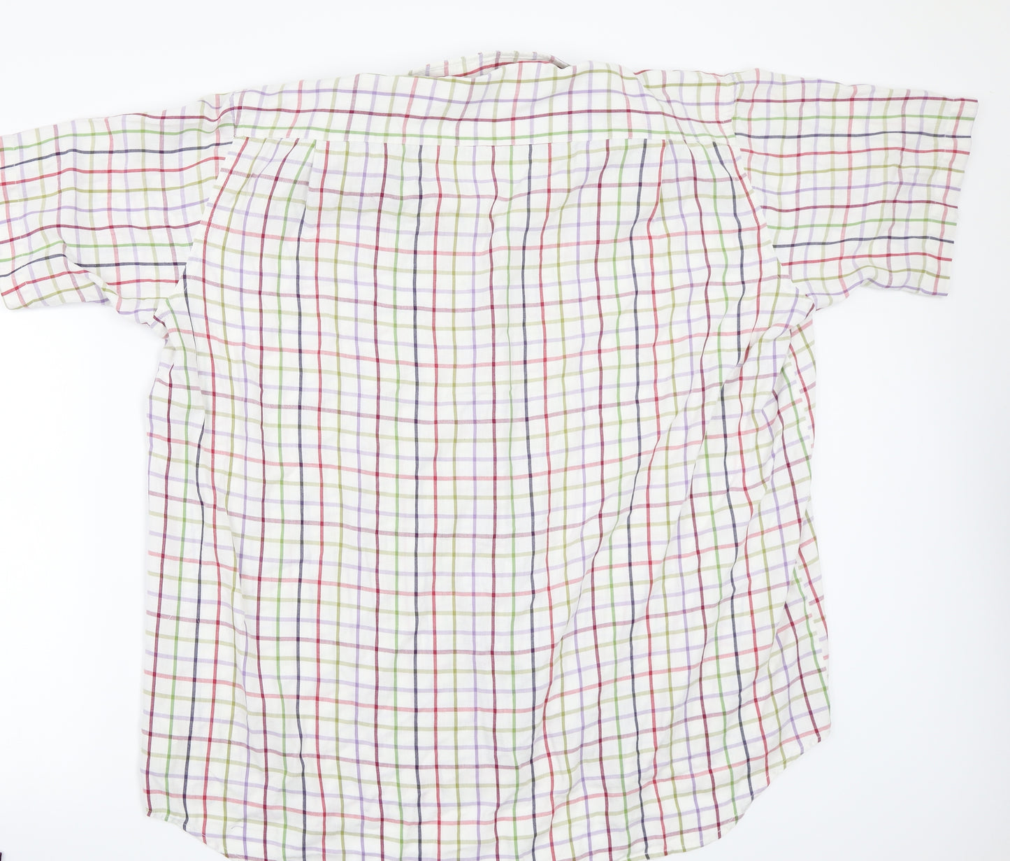 Peter england  Mens White Check   Button-Up Size 2XL