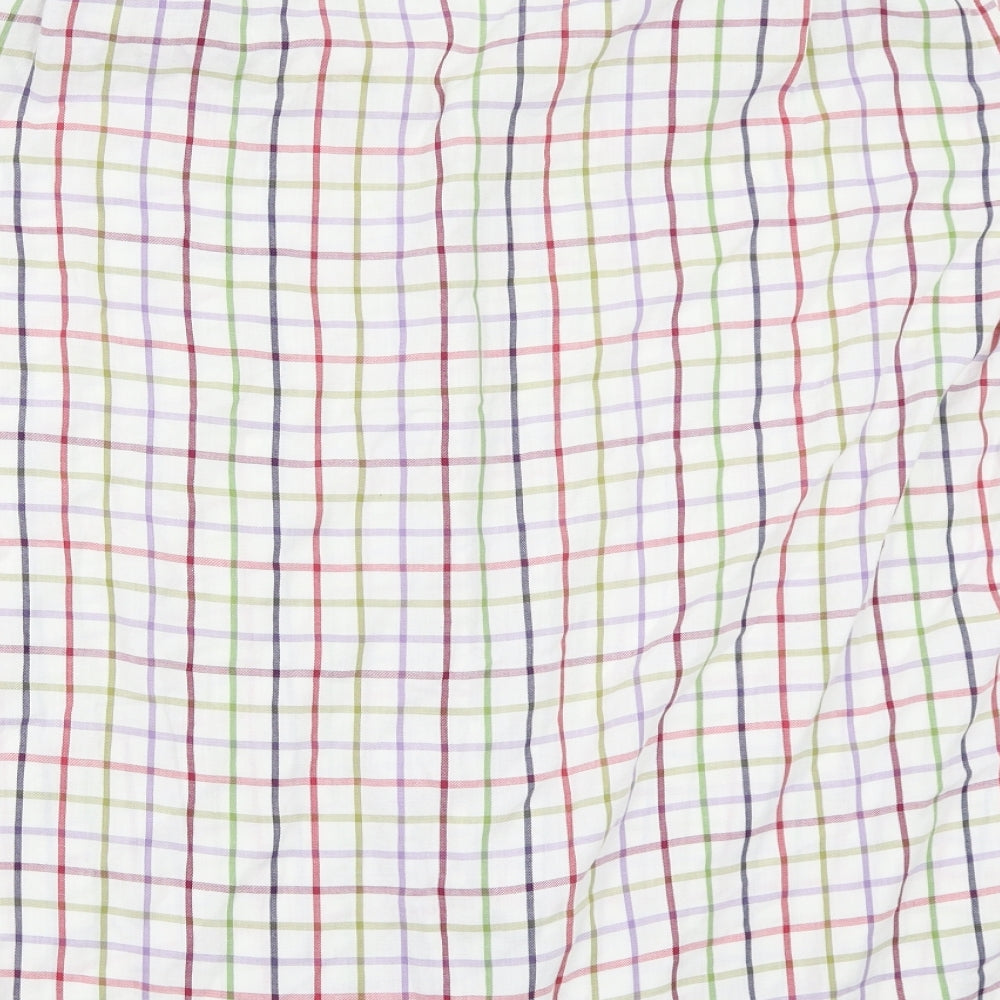 Peter england  Mens White Check   Button-Up Size 2XL