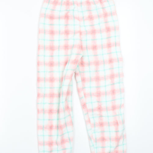 Matalan Girls White Check  Kimono Pyjama Pants Size 10-11 Years