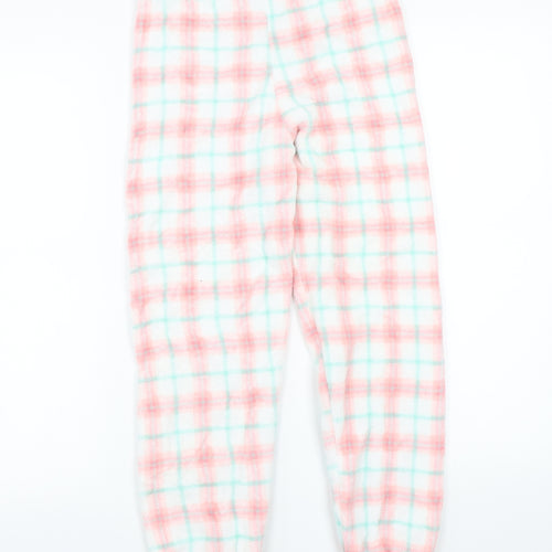 Matalan Girls White Check  Kimono Pyjama Pants Size 10-11 Years