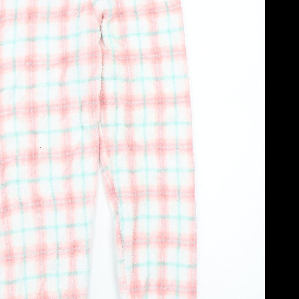 Matalan Girls White Check  Kimono Pyjama Pants Size 10-11 Years