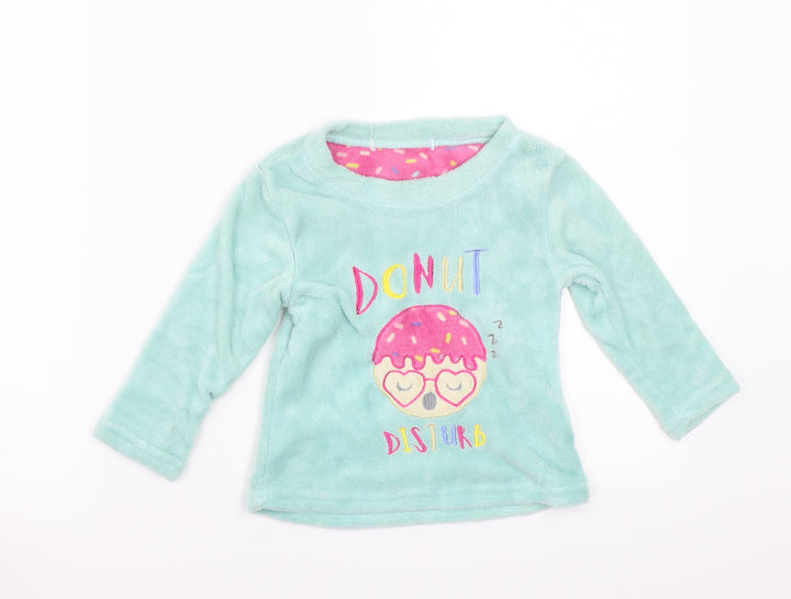 Just like you Girls Green   Pullover Jumper Size 2-3 Years