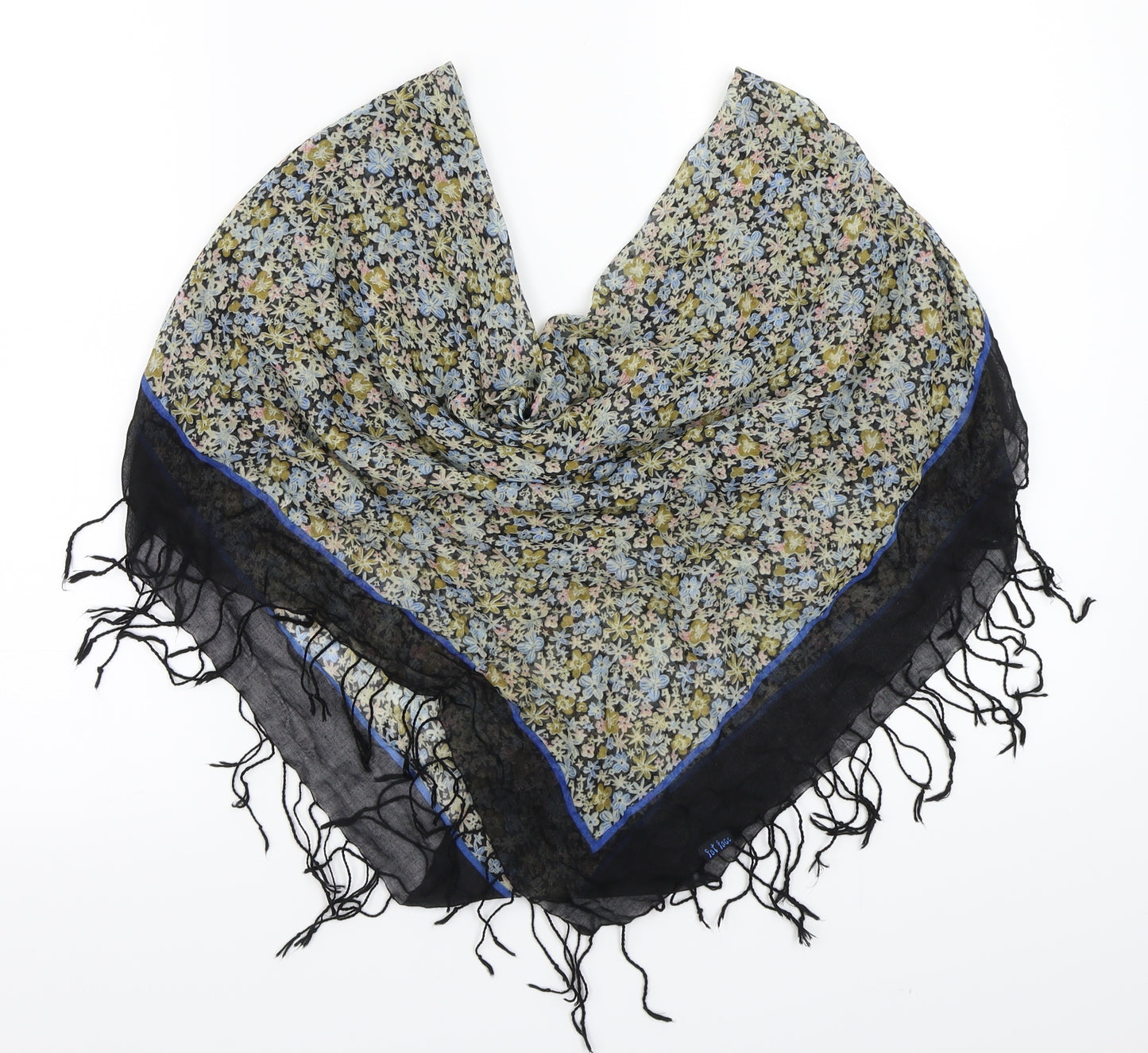 Fat Face Womens Black Floral   Scarf
