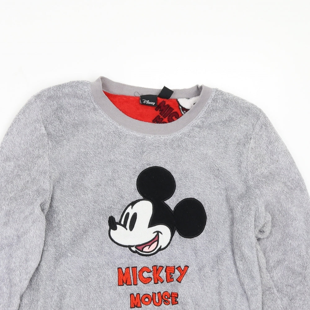 Mickey mouse Womens Grey  Rayon Kimono Pyjama Set Size M