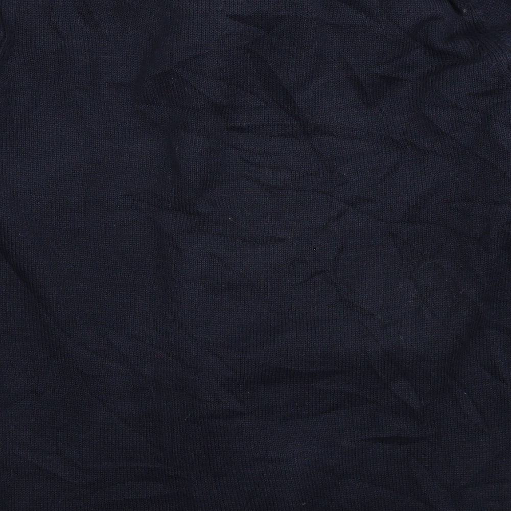 TU Mens Blue  Knit Pullover Jumper Size S  - Christmas