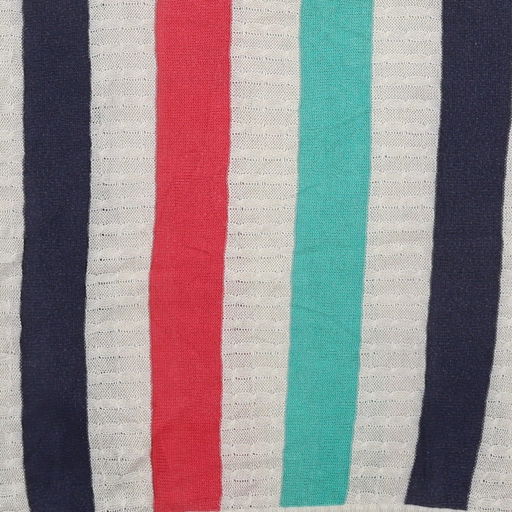 Florentine Flowers Womens Multicoloured Striped Knit Pullover Jumper Size M