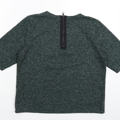 Topshop Womens Green  Knit Pullover Jumper Size 10