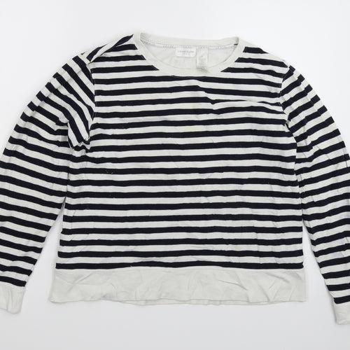 Liz Claiborne Womens Multicoloured Striped Knit Pullover Jumper Size M