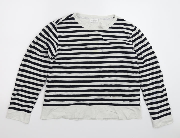 Liz Claiborne Womens Multicoloured Striped Knit Pullover Jumper Size M