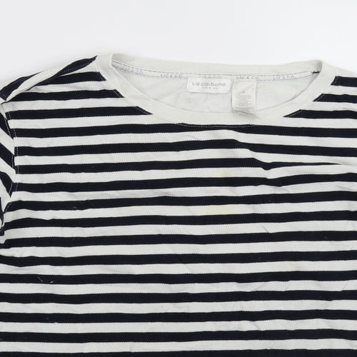 Liz Claiborne Womens Multicoloured Striped Knit Pullover Jumper Size M