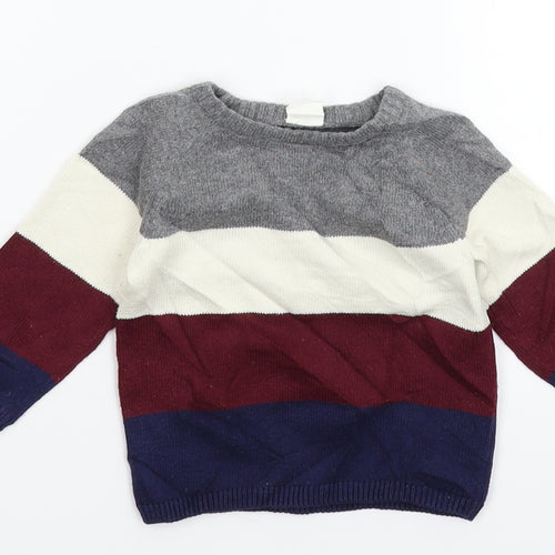 H&M Baby Multicoloured  Knit Pullover Jumper Size 3-6 Months