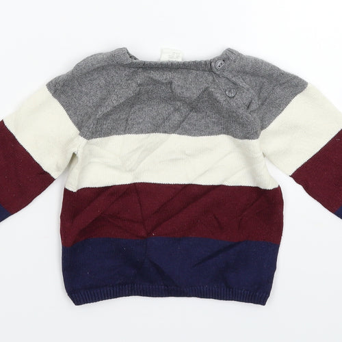 H&M Baby Multicoloured  Knit Pullover Jumper Size 3-6 Months