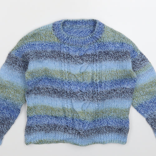 Preworn Girls Multicoloured  Knit Pullover Jumper Size S