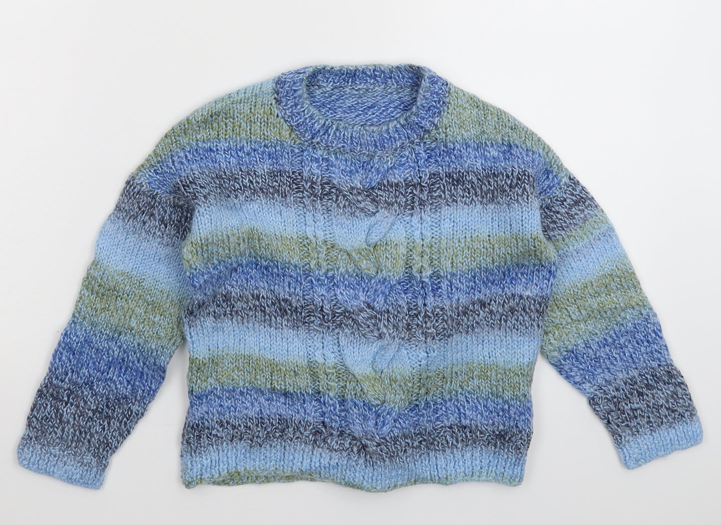 Preworn Girls Multicoloured  Knit Pullover Jumper Size S